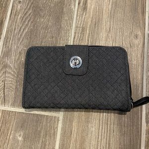 Vera Bradley denim large wallet.
